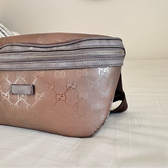 GUCCI GUCCISIMA IMPRIME MONOGRAM CANVAS BELT BAG FANNY PACK BUMBAG WAIST BAG - Picture 11 of 13